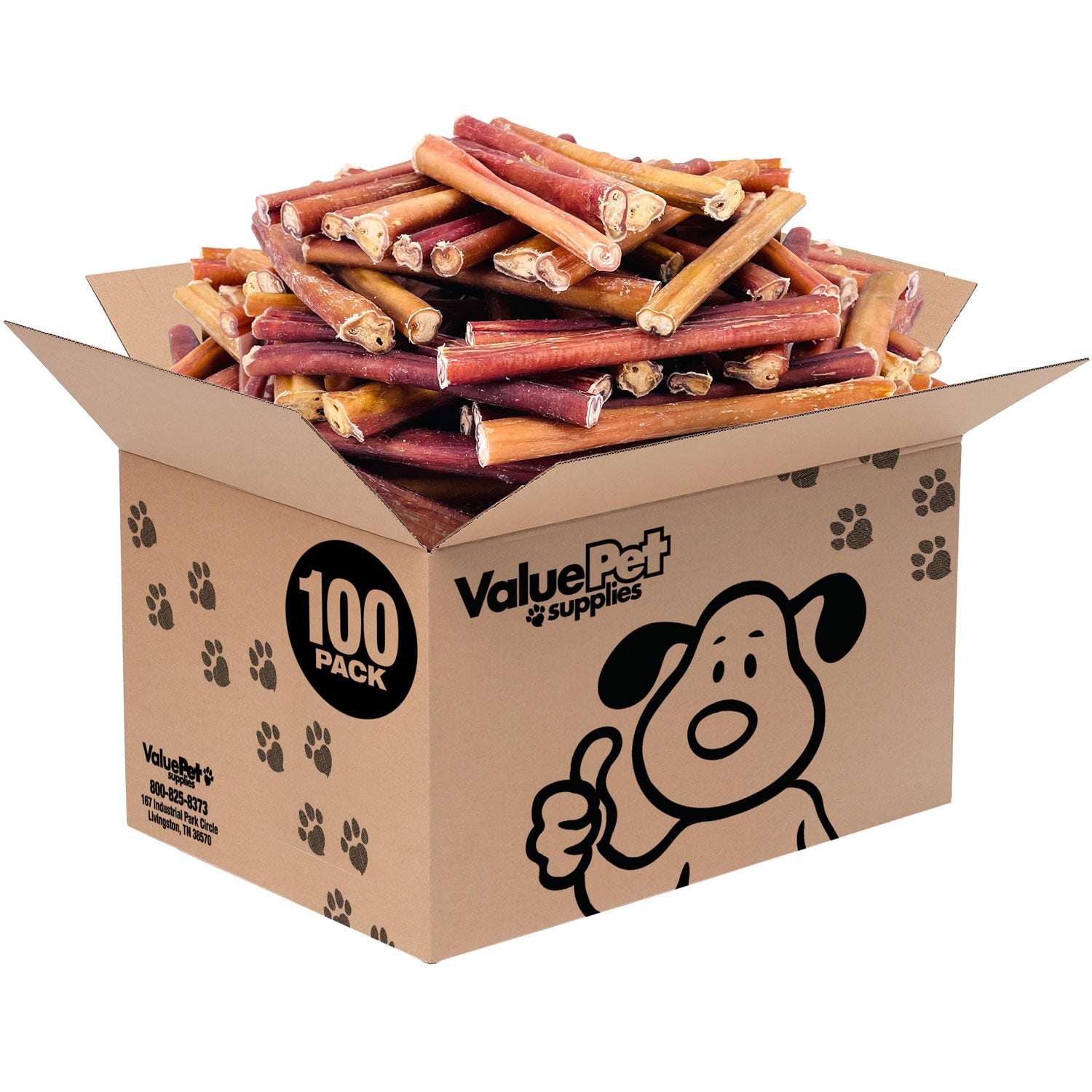 ValueBull Bully Sticks for Dogs Medium 6 inch 400 Count Wholesale Pack