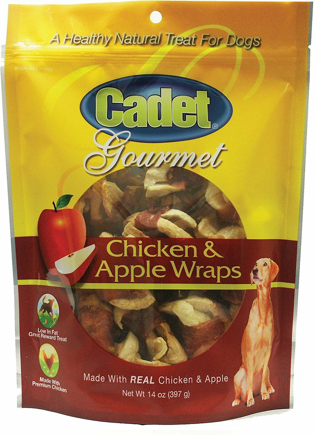 Chicken wrapped shop apple dog treats